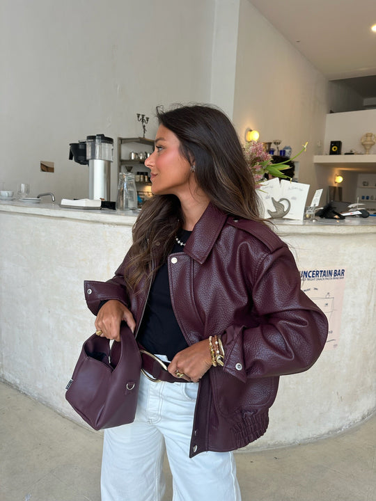 Chaqueta Barcelona burdeos