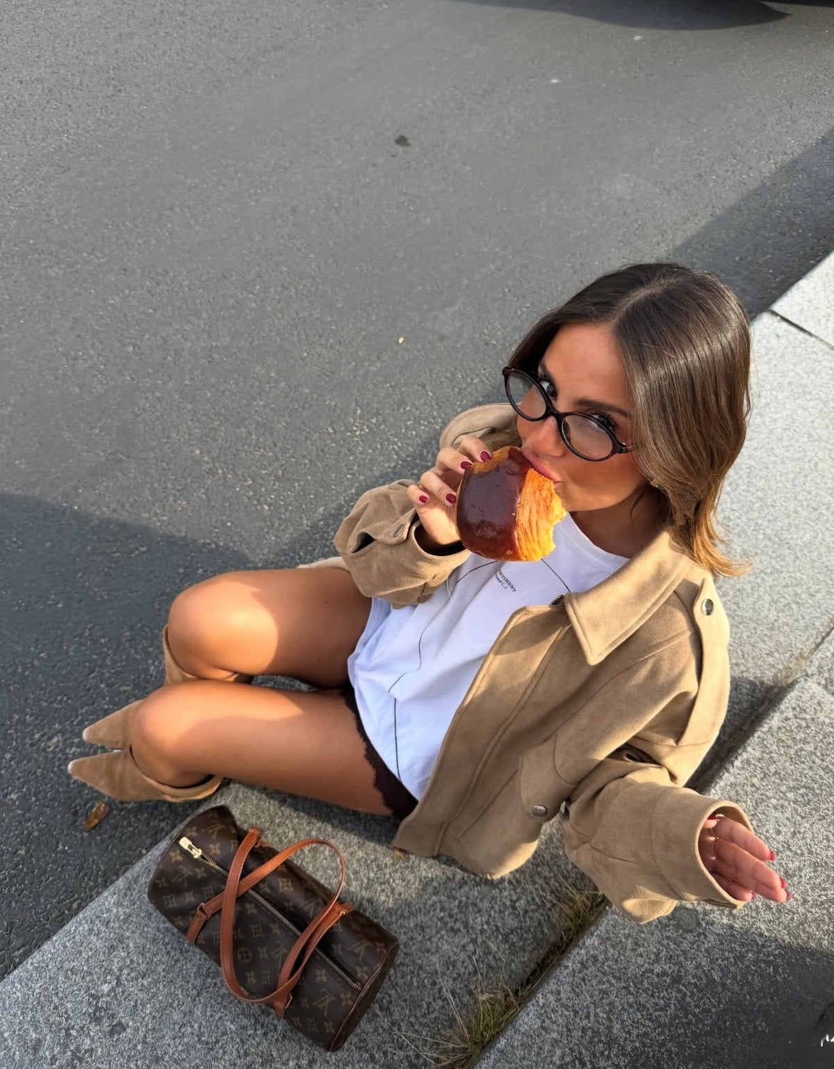 Chaqueta bomber de ante