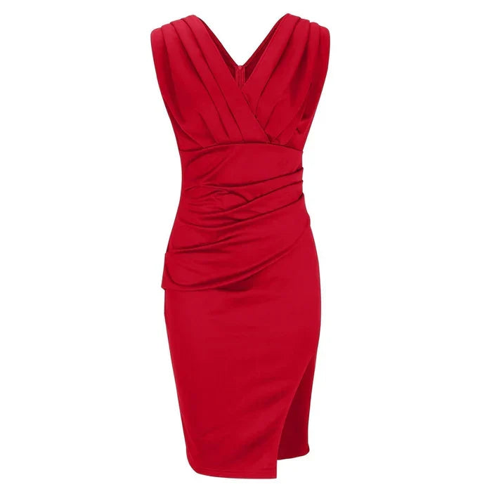 Vestido Sophie ajustado con escote en V