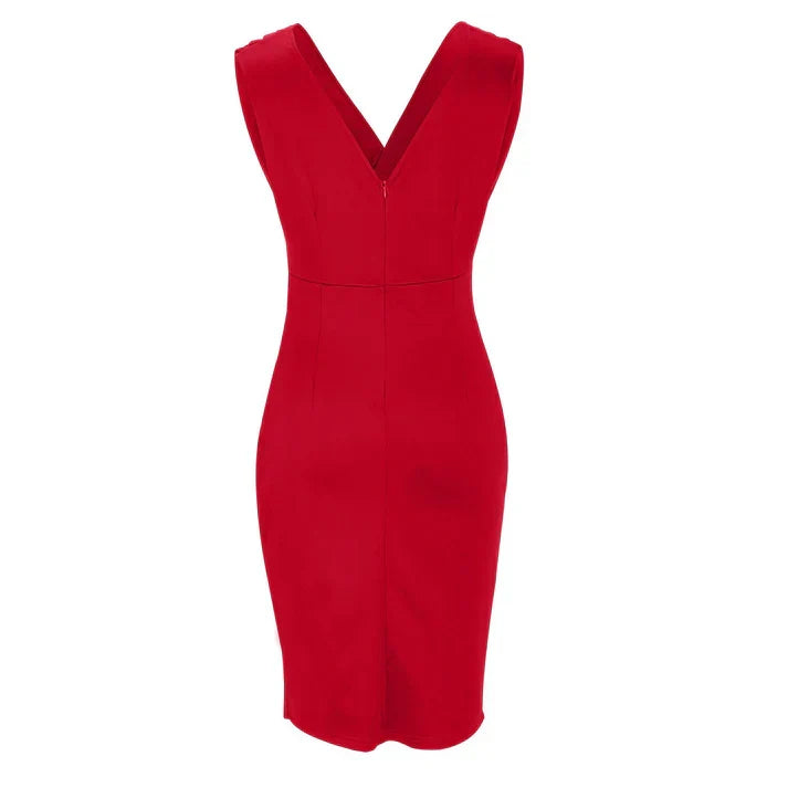 Vestido Sophie ajustado con escote en V