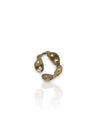 Anillo con cadena dorado