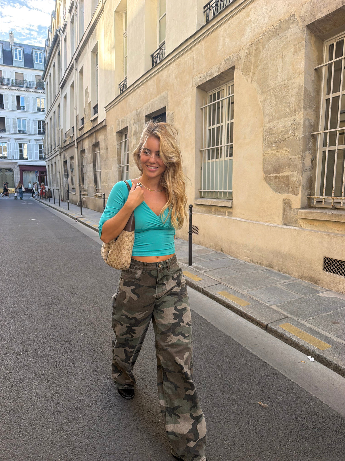Calça Jeans Camuflada