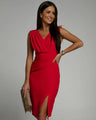 Vestido Sophie ajustado con escote en V