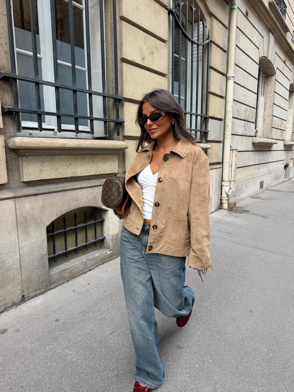 Chaqueta con flecos Mathilde