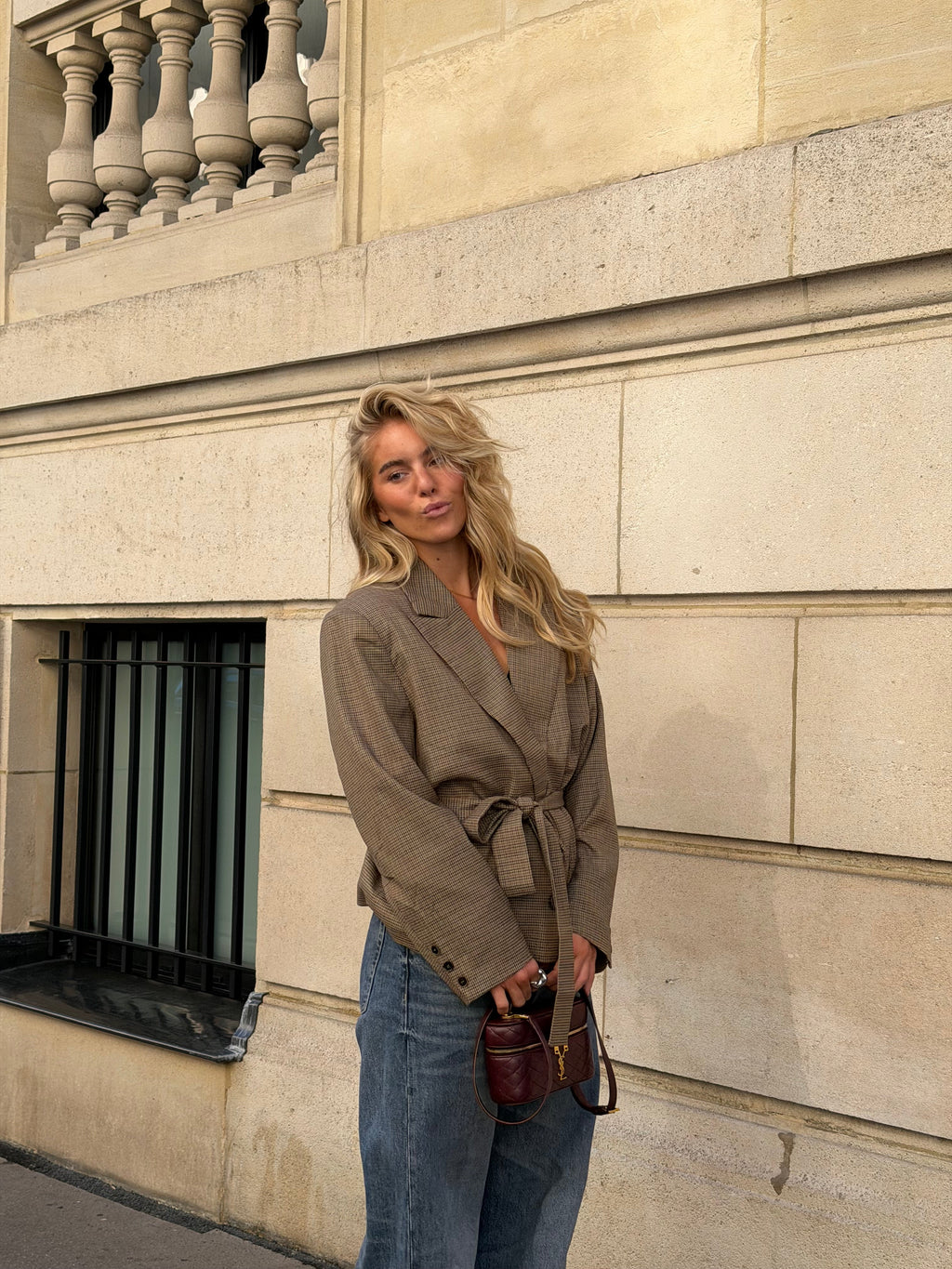 Blazer de cuadros Ella