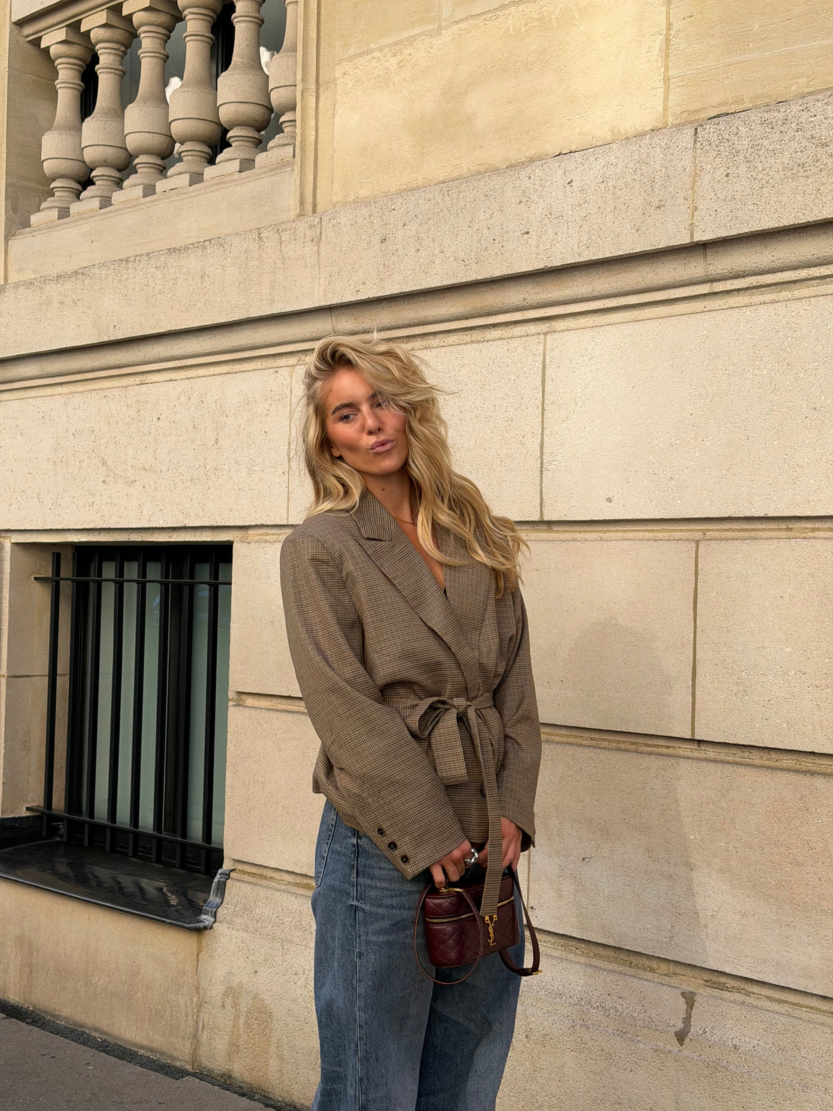 Blazer de cuadros Ella