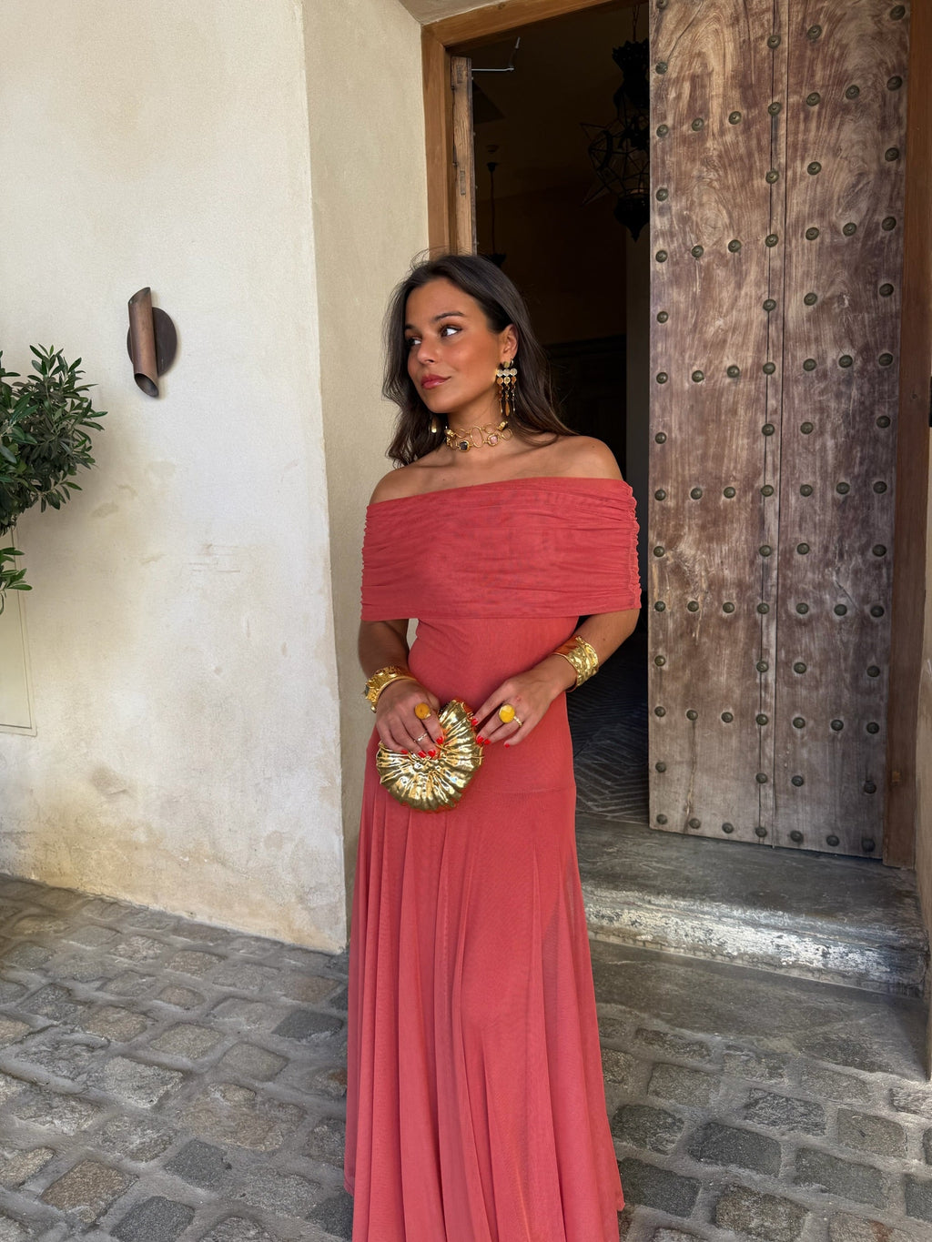 Vestido de Toledo rosa