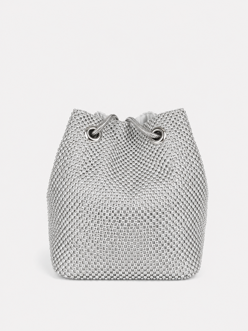 Bolsa de mão prateada para festas
