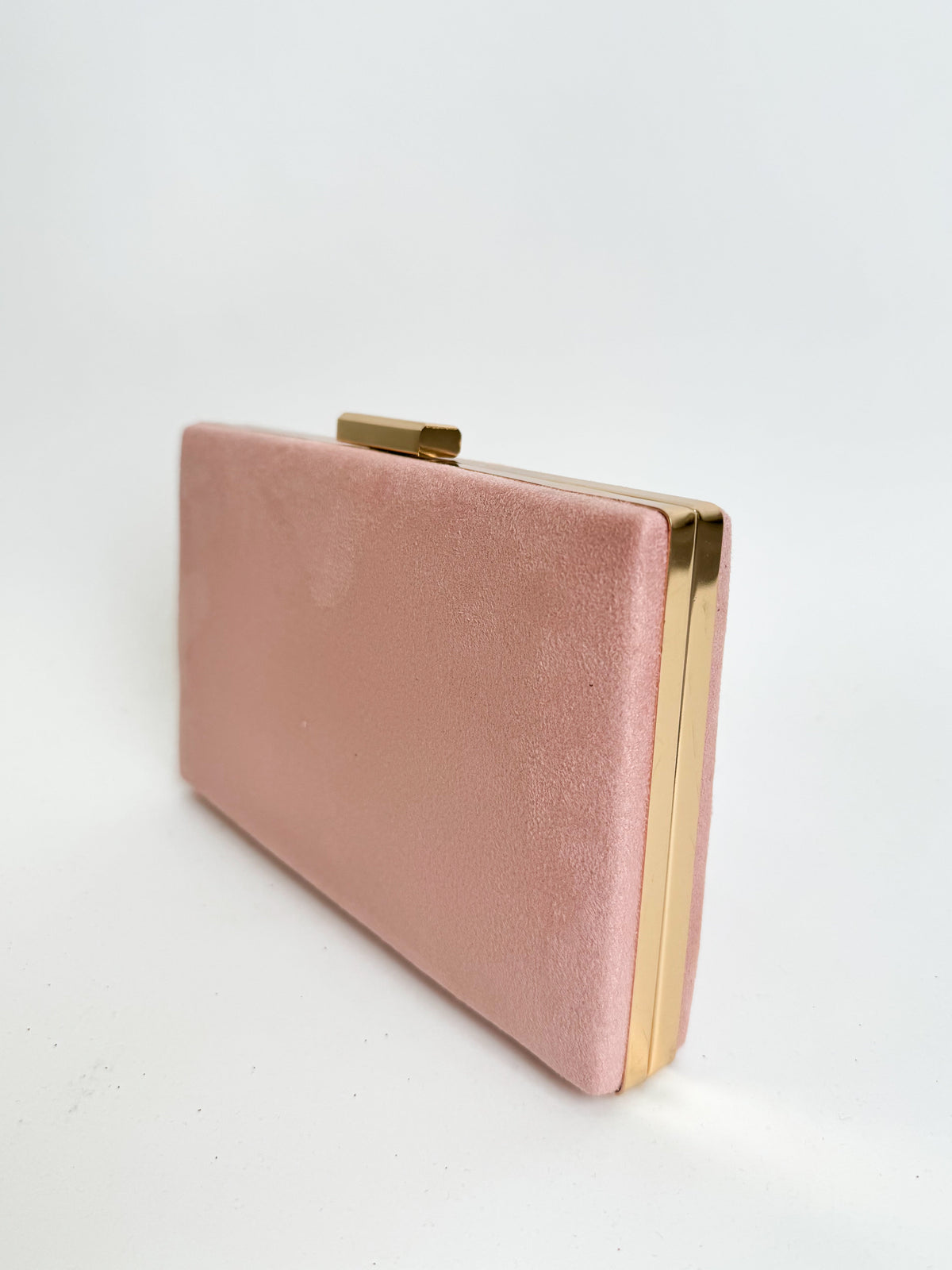 Clutch horizontal em rosa pálido