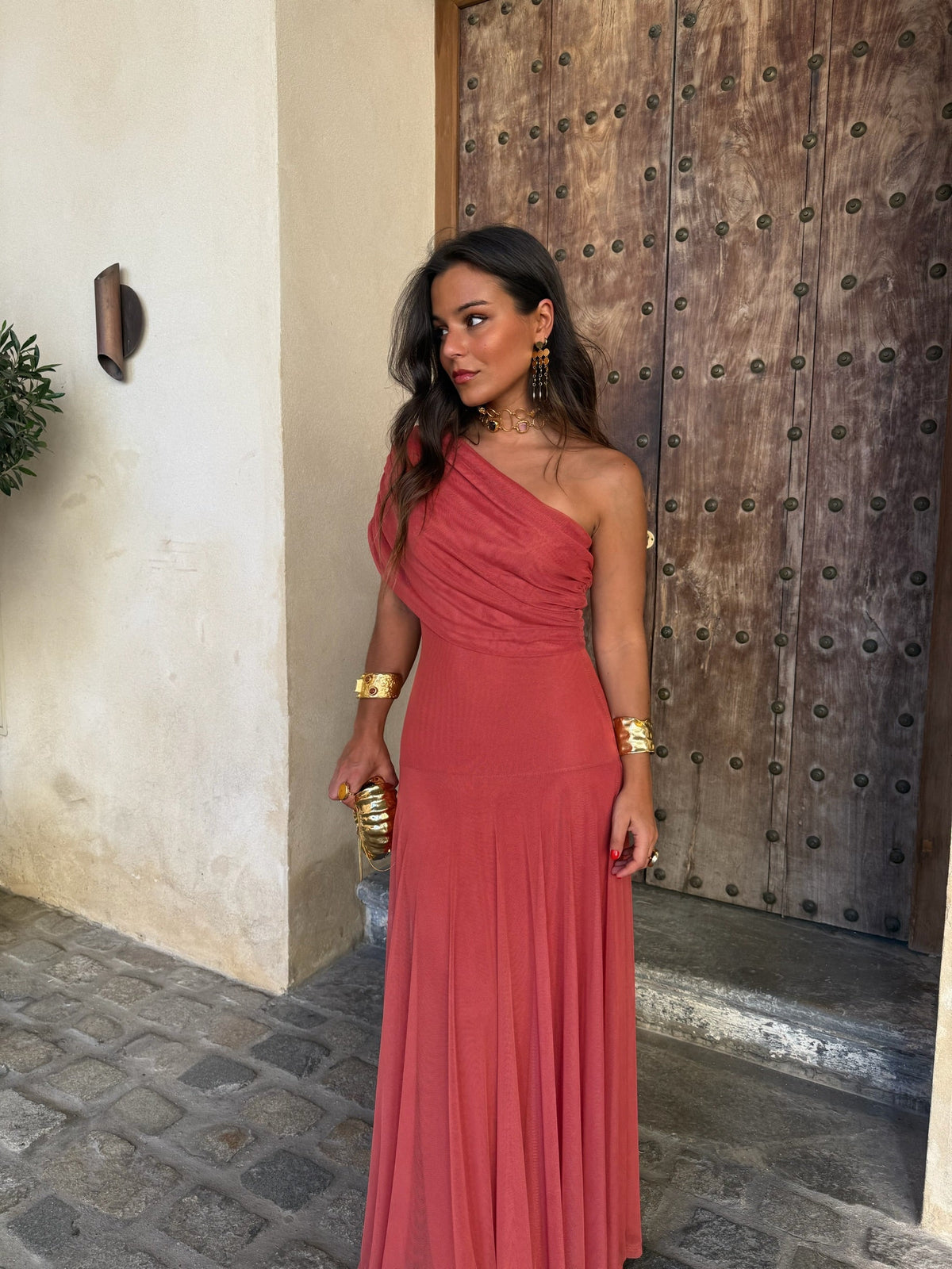 Vestido de Toledo rosa