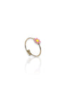 Anillo con flor en oro rosa