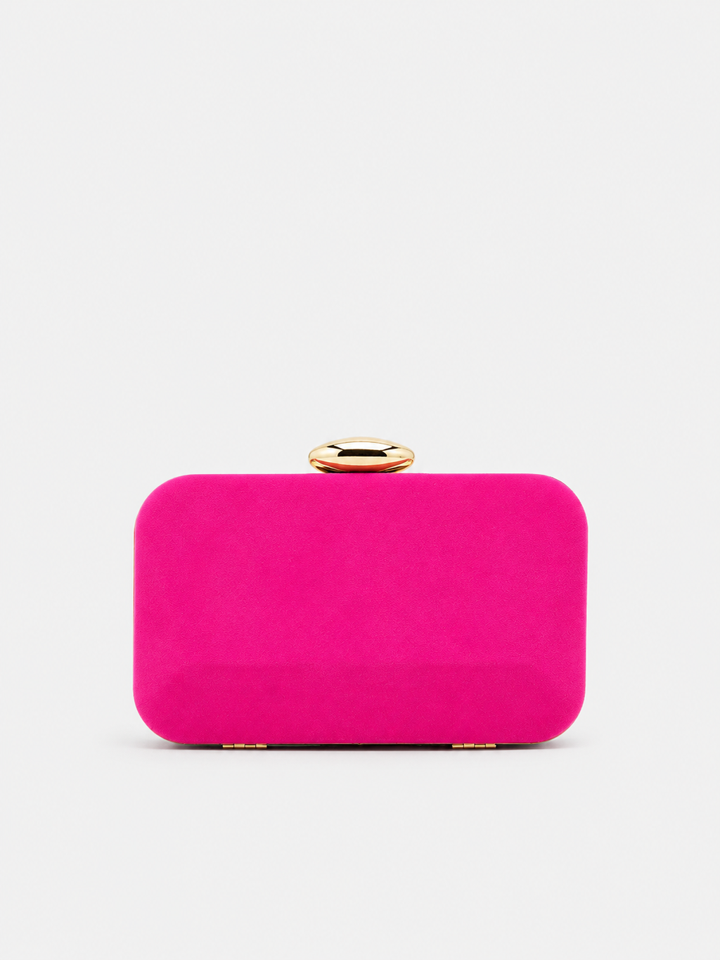 Clutch horizontal oval em fúcsia