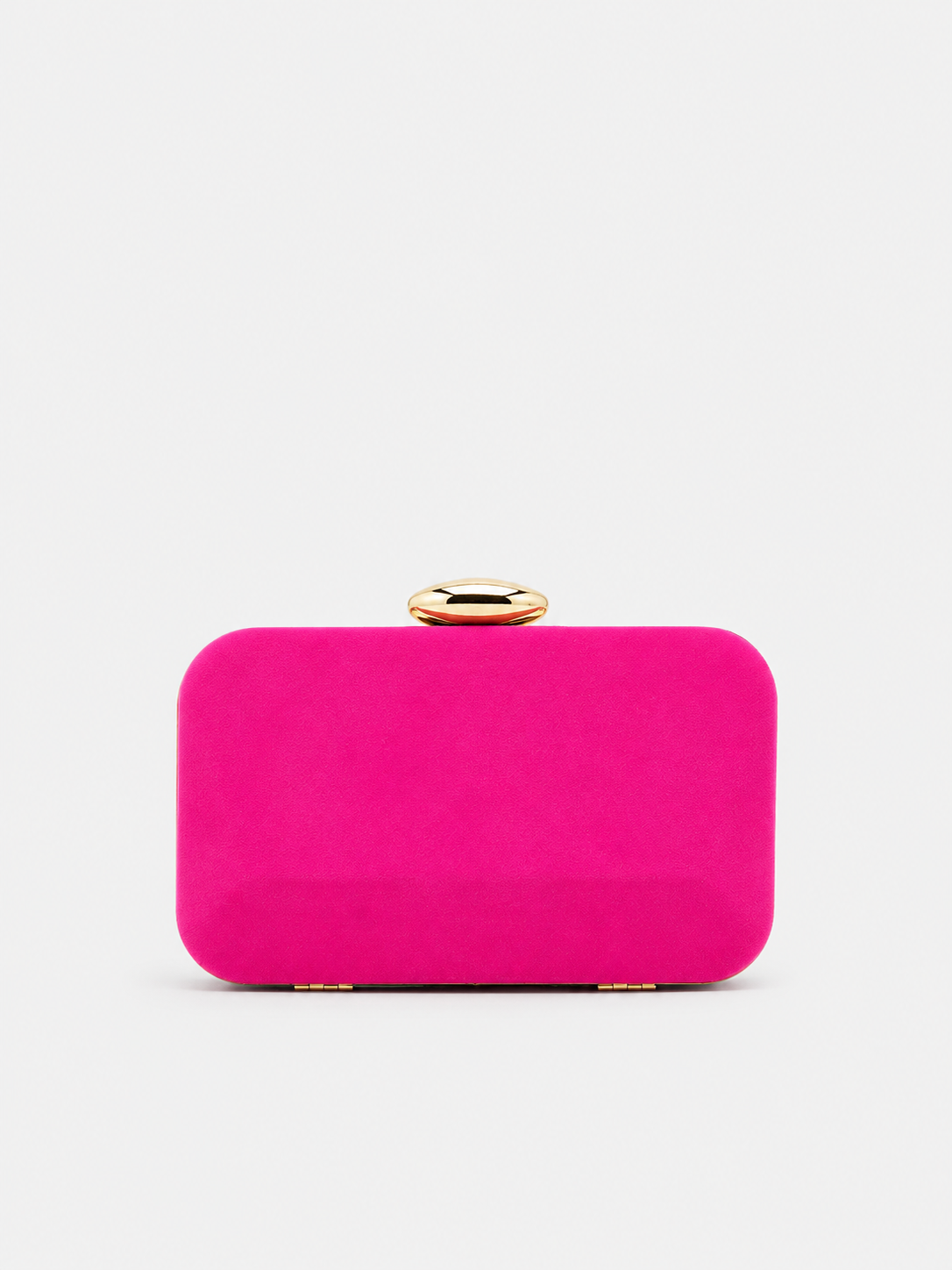 Clutch horizontal oval em fúcsia