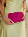 Cartera de mano horizontal fucsia