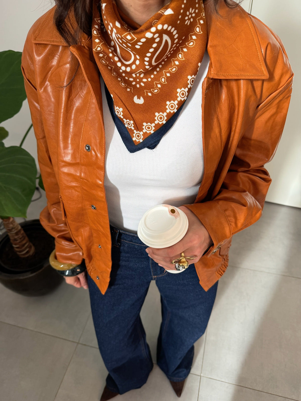 Chaqueta naranja Burnet