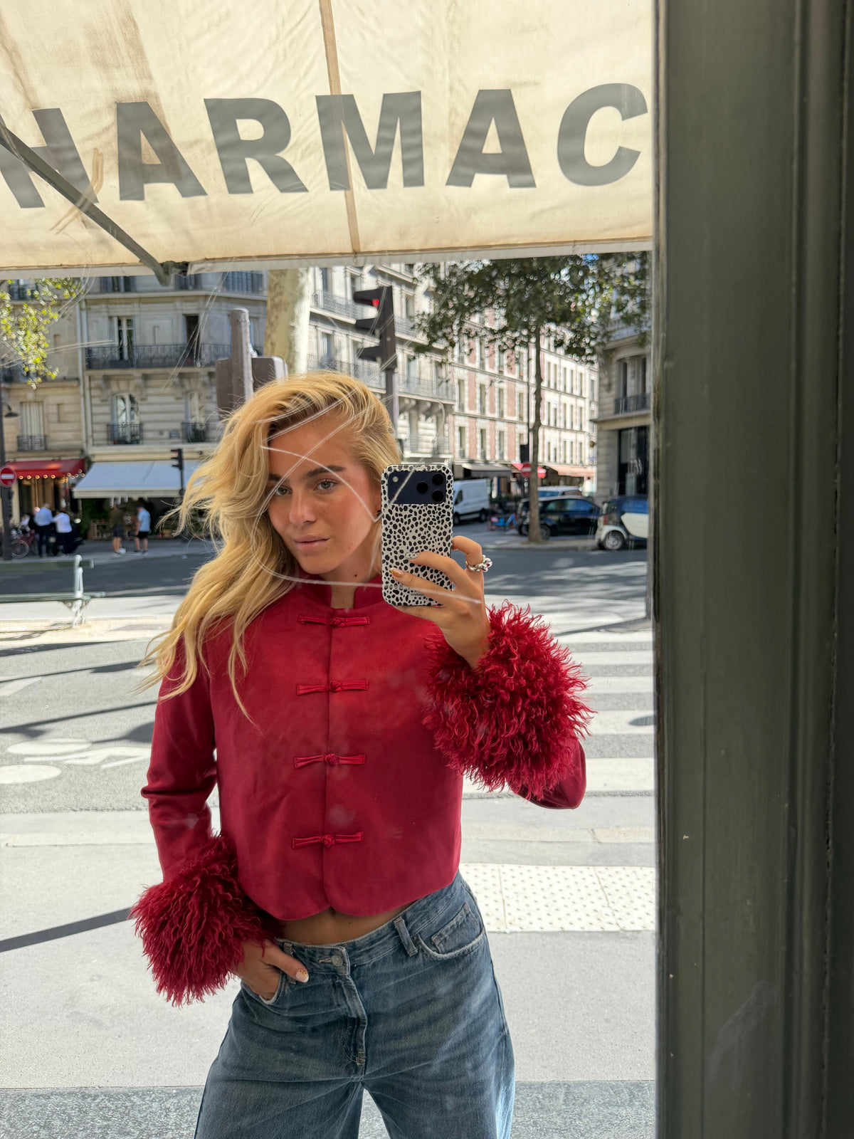 Jaqueta Amour em vermelho