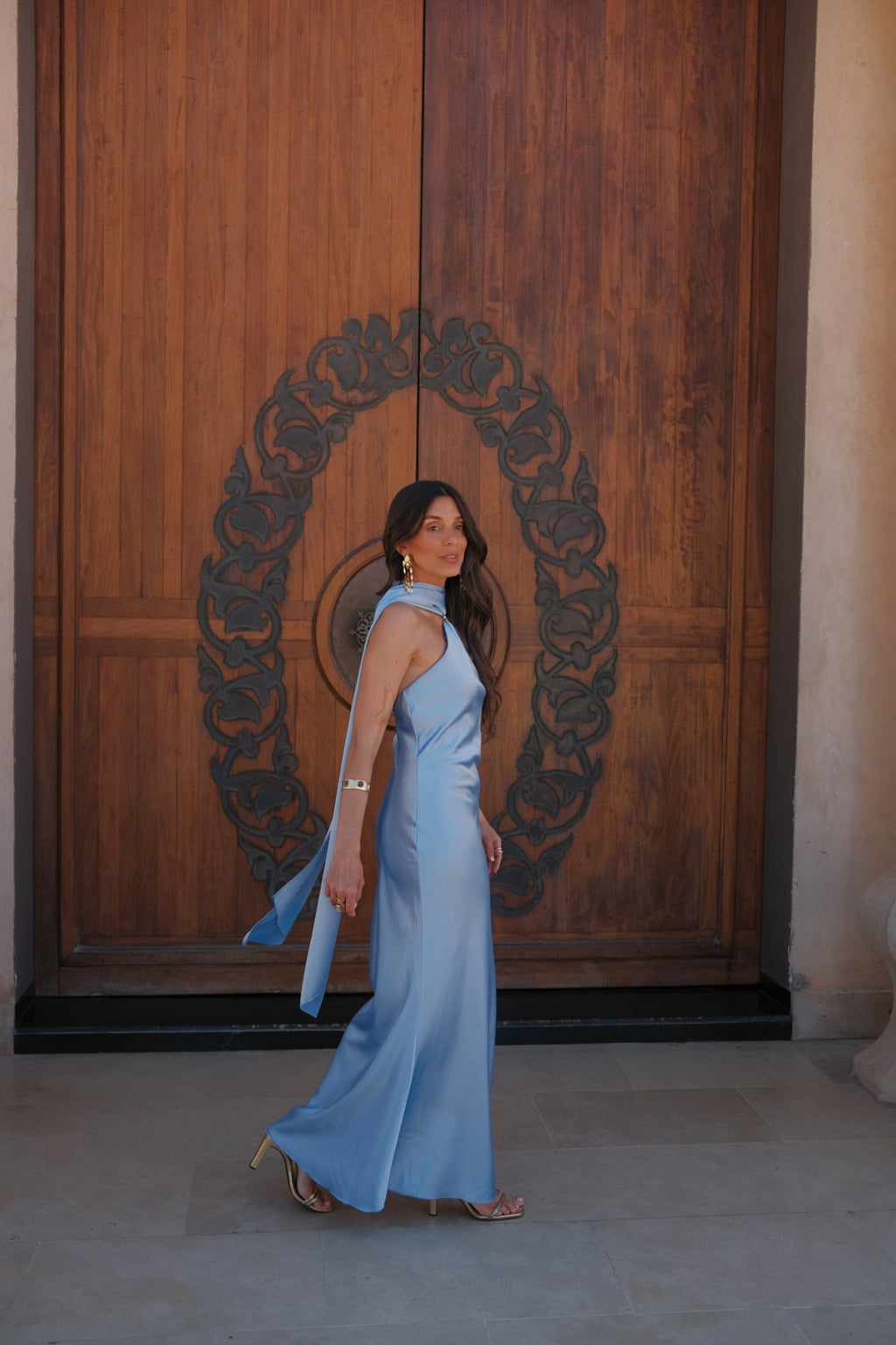 Vestido Safira azul-celeste