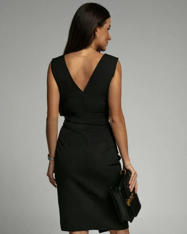 Vestido Sophie ajustado con escote en V