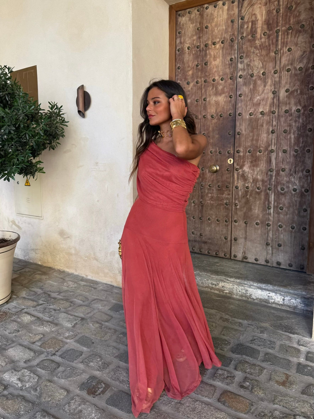 Vestido de Toledo rosa