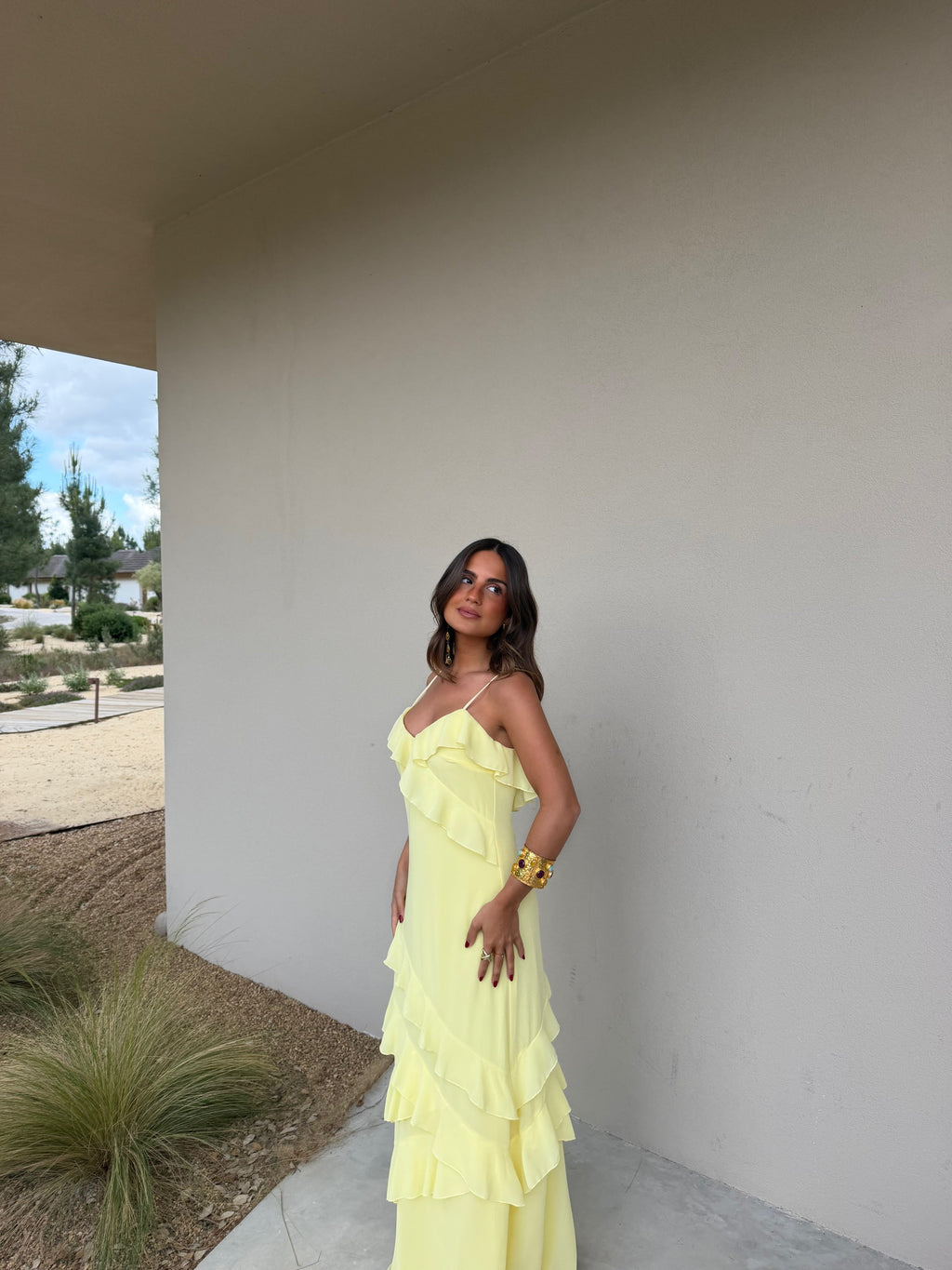 Vestido Dolce Vita Amarelo