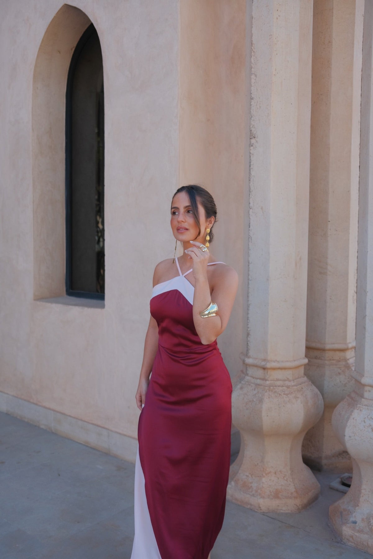 Macarena / Vestido bordô