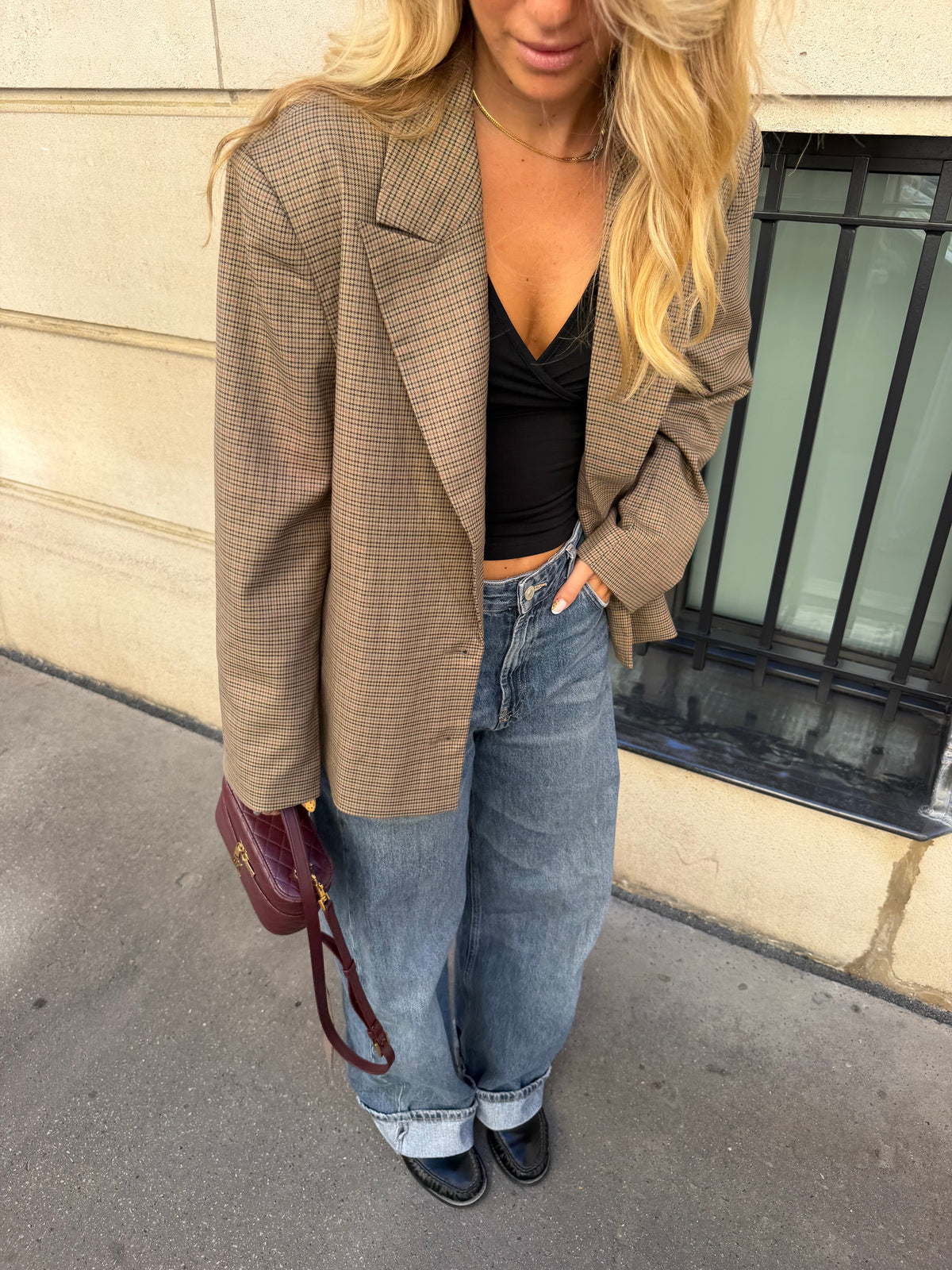 Blazer de cuadros Ella