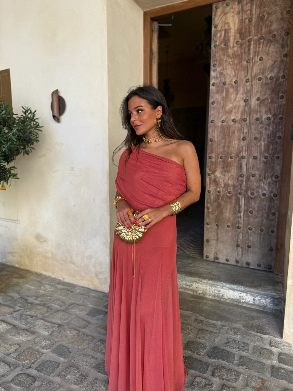 Vestido de Toledo rosa