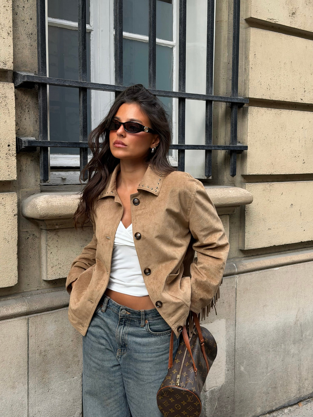 Chaqueta con flecos Mathilde
