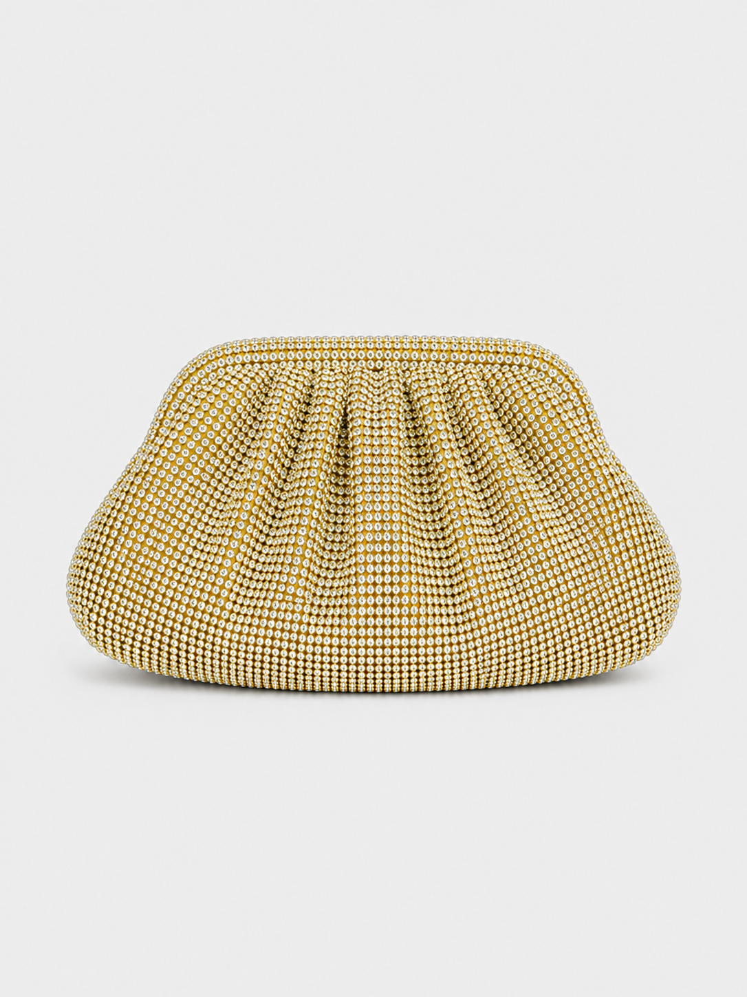 Clutch em forma de caixinha de bombons com brilhos dourados