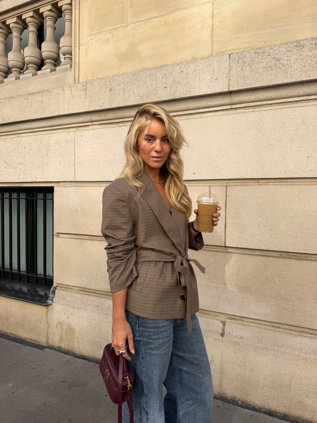 Blazer de cuadros Ella