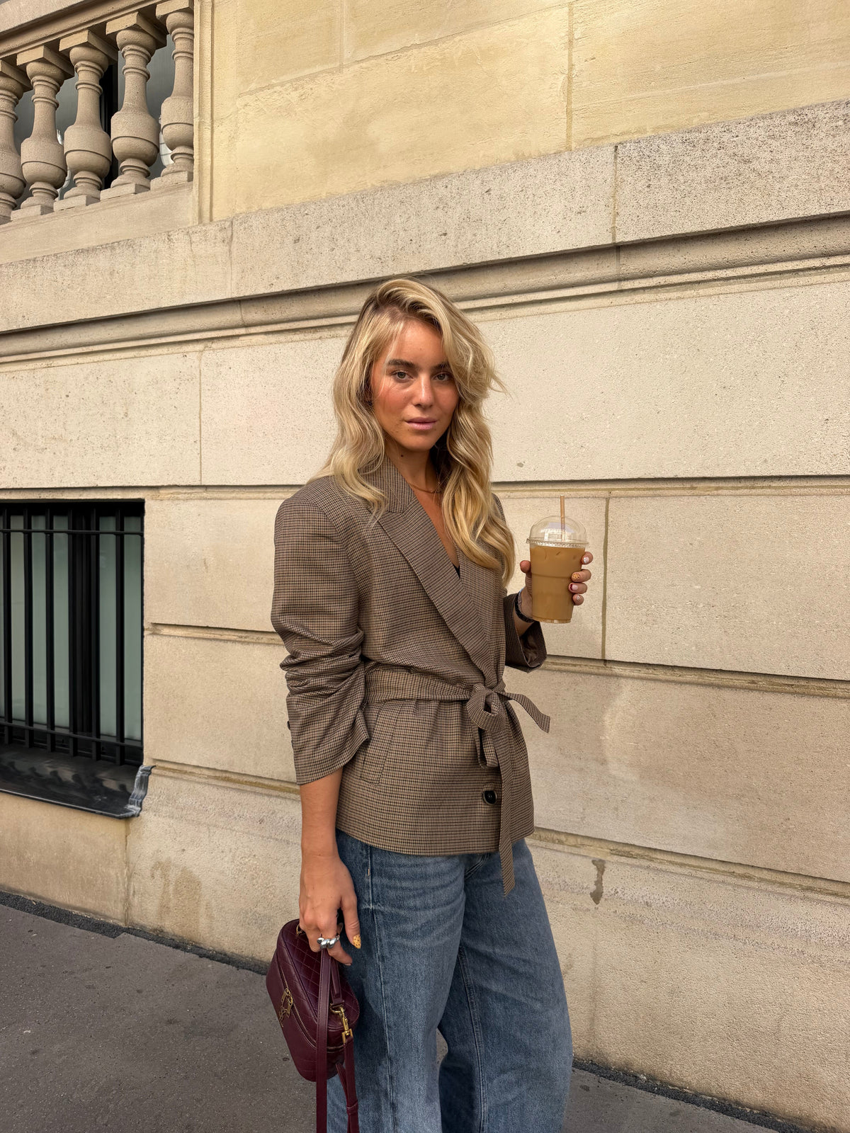 Blazer de cuadros Ella