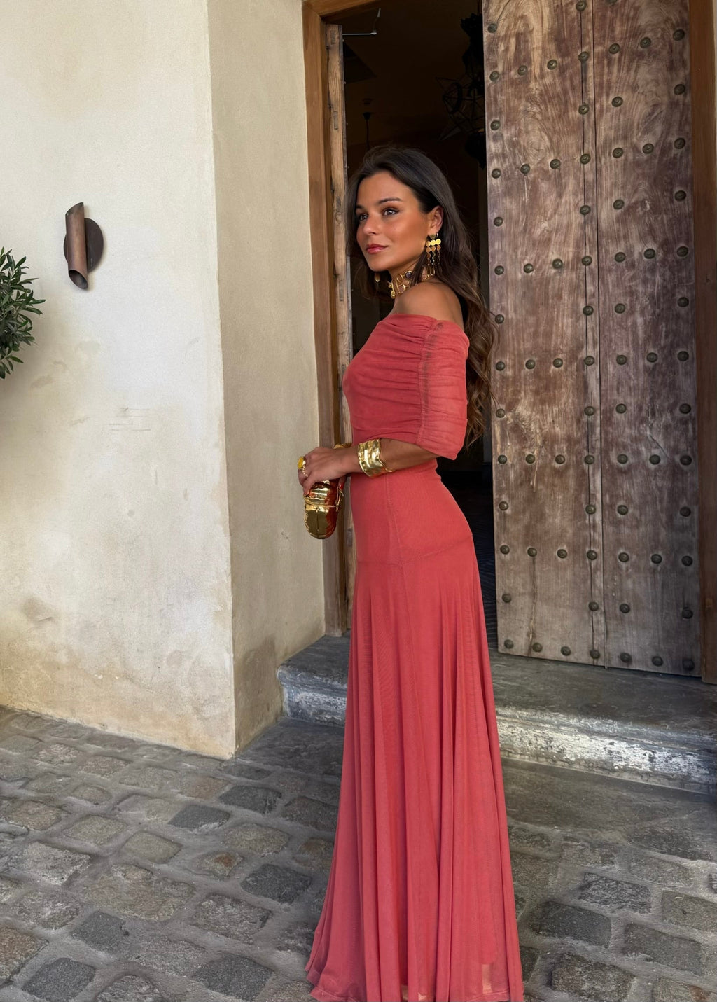 Vestido de Toledo rosa