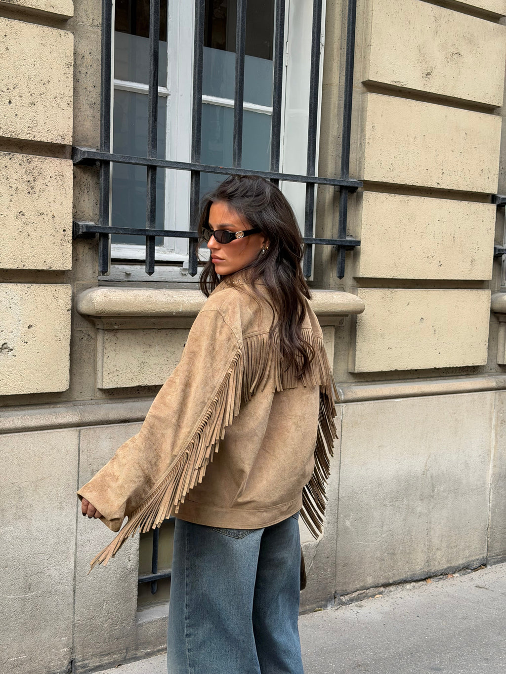 Chaqueta con flecos Mathilde