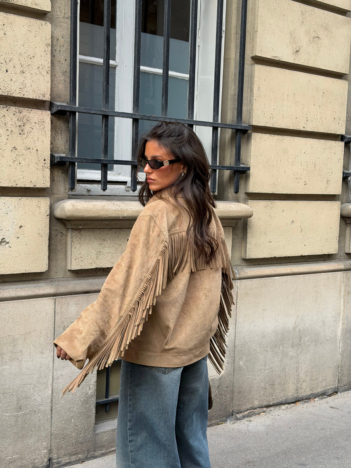 Chaqueta con flecos Mathilde
