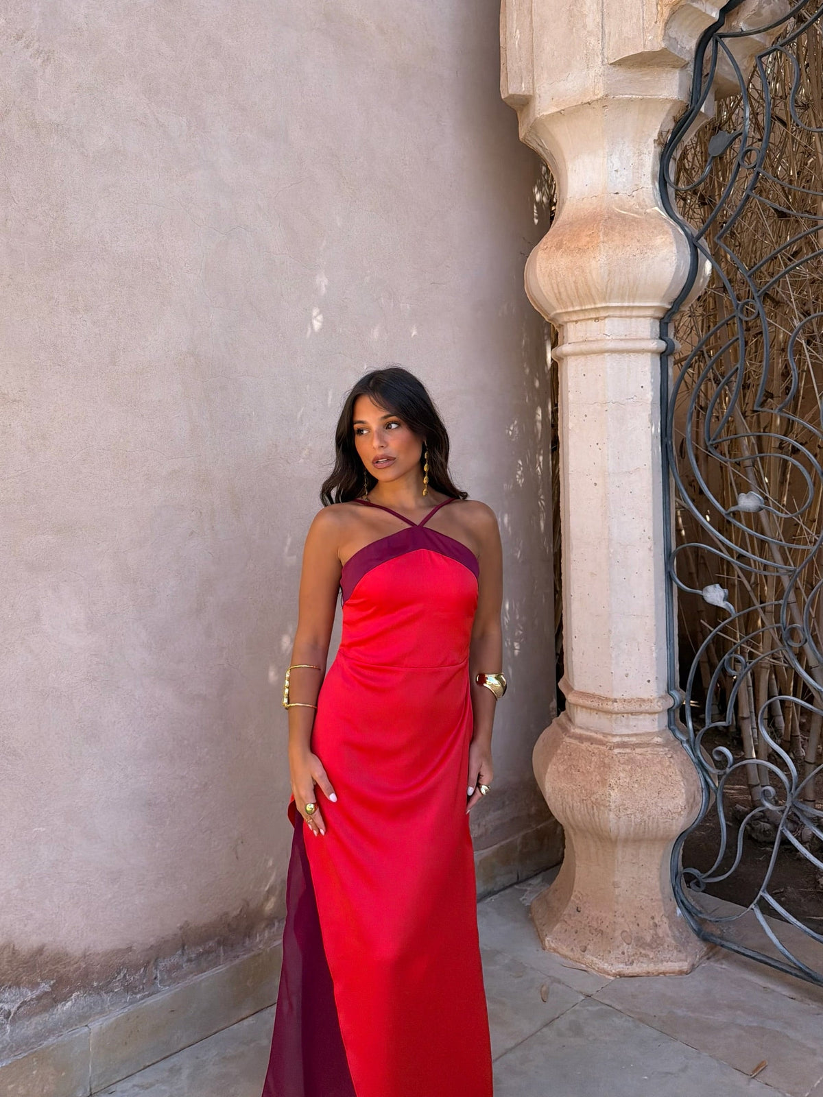 Vestido Oasis em vermelho
