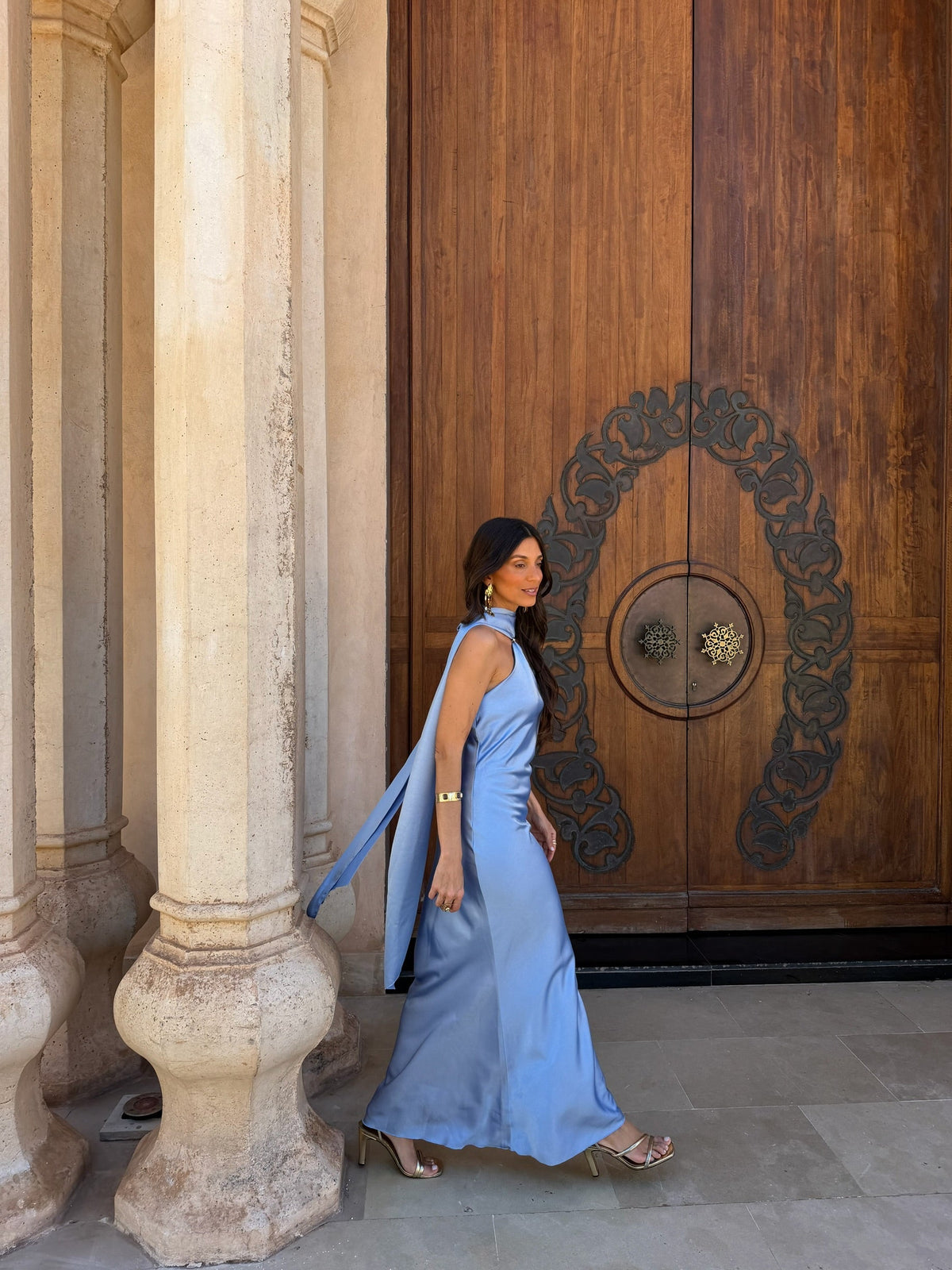 Vestido Safira azul-celeste