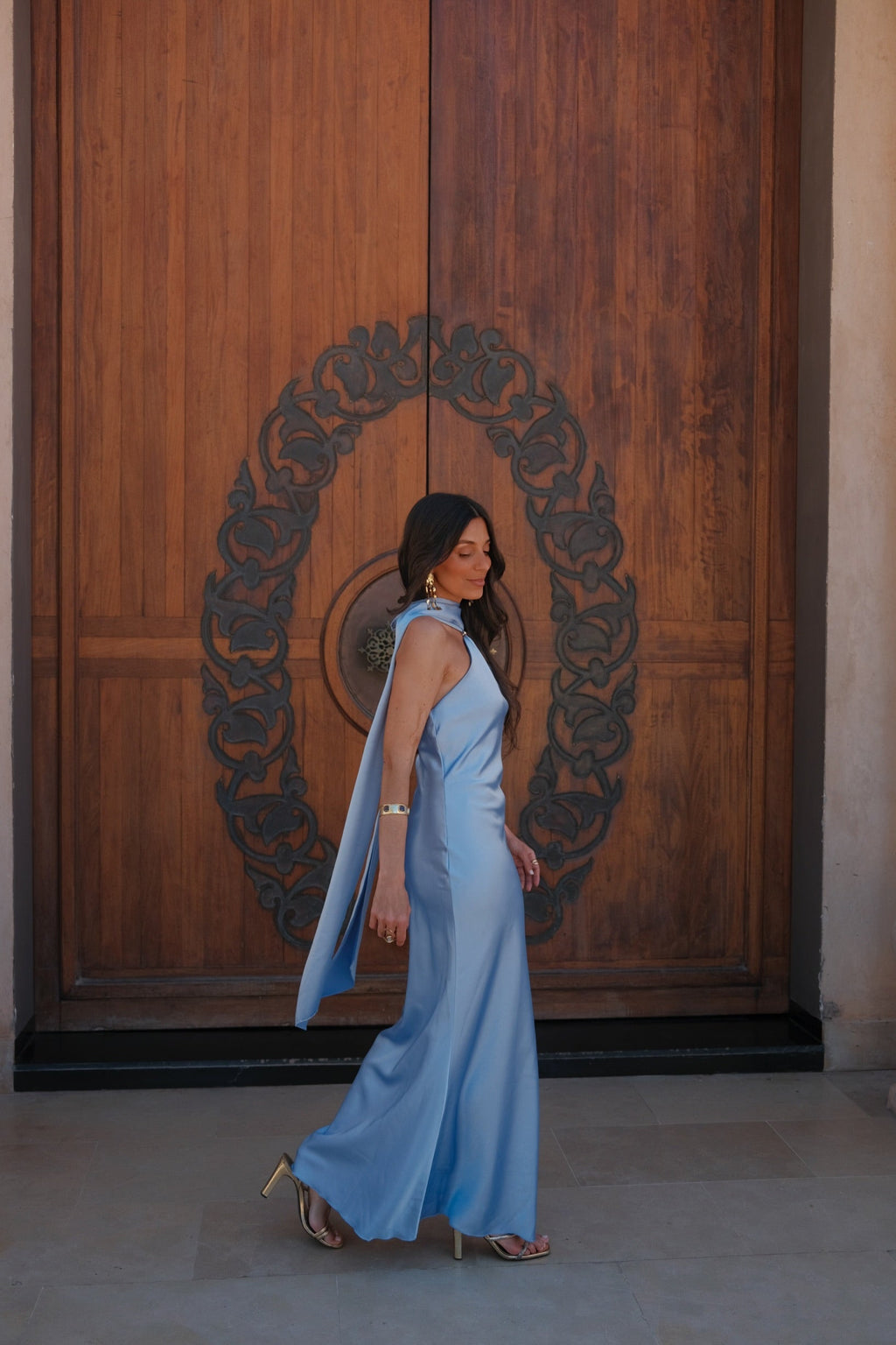 Vestido Safira azul-celeste