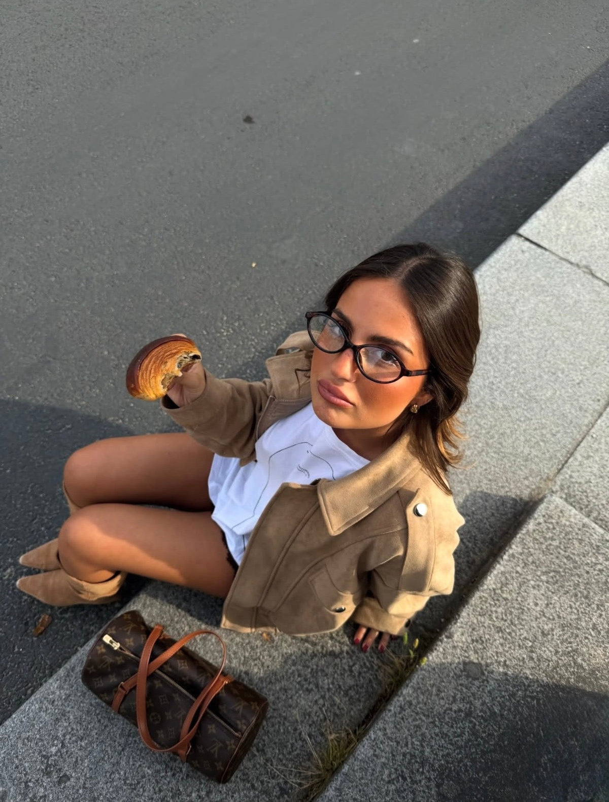 Chaqueta bomber de ante