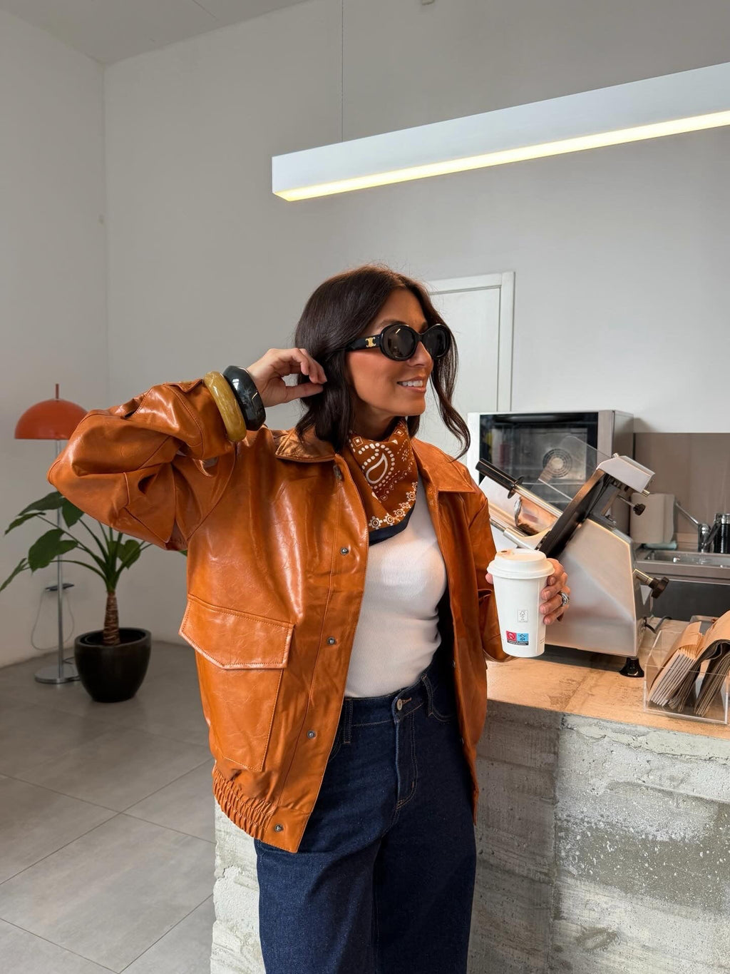 Chaqueta naranja Burnet