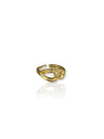 Anillo con lazo dorado