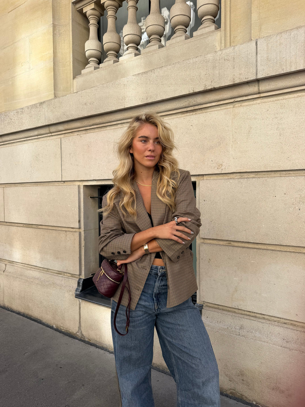 Blazer de cuadros Ella