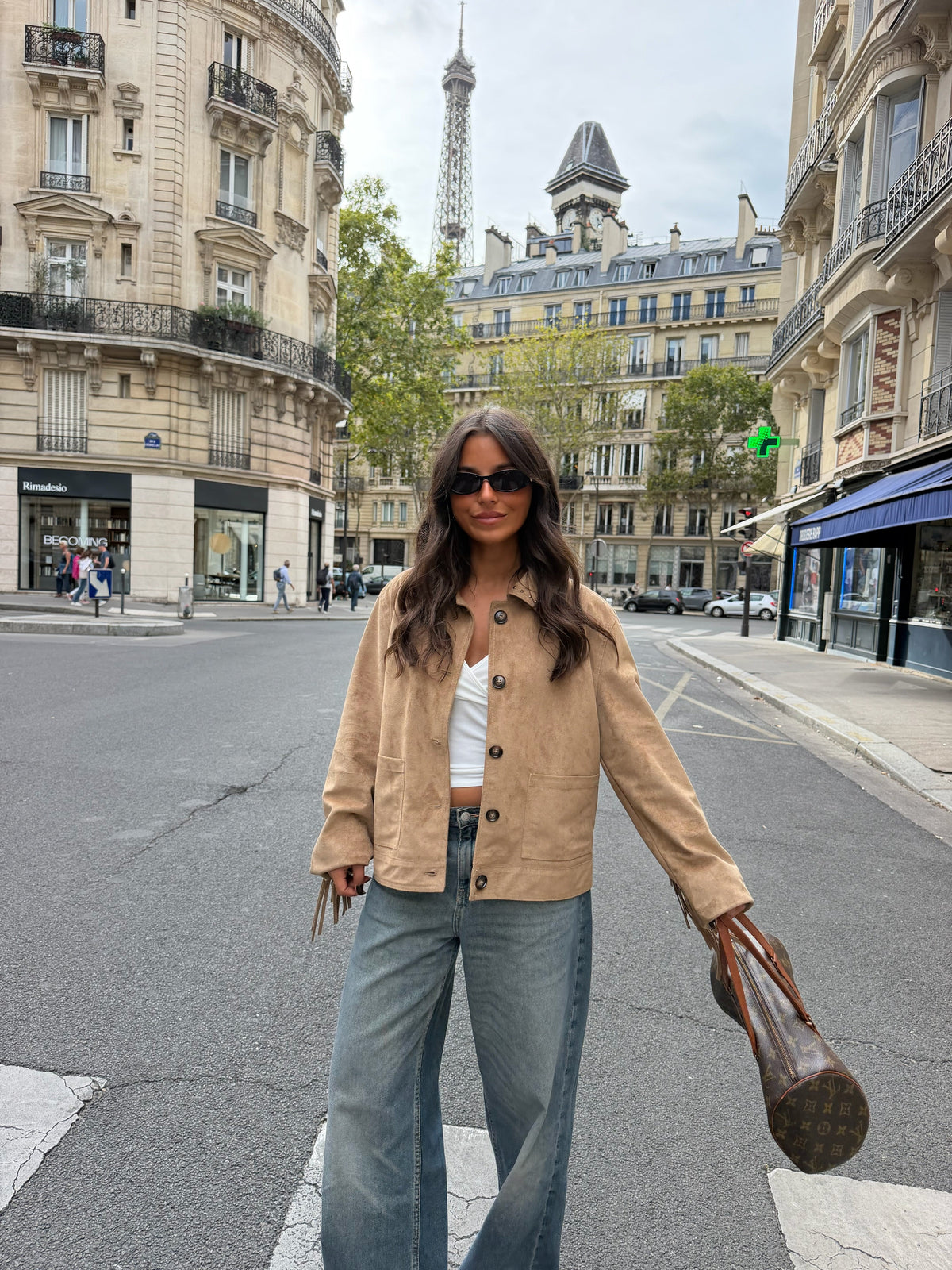 Chaqueta con flecos Mathilde