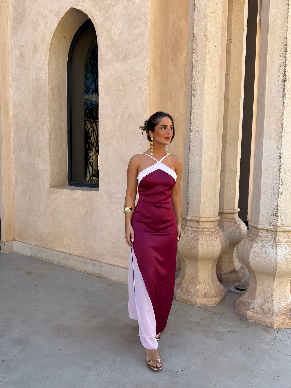 Macarena / Vestido bordô