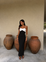 Vestido Vanessa blanco y negro