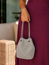 Bolso de mano plateado para fiestas