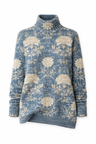 Camisola de gola alta floral