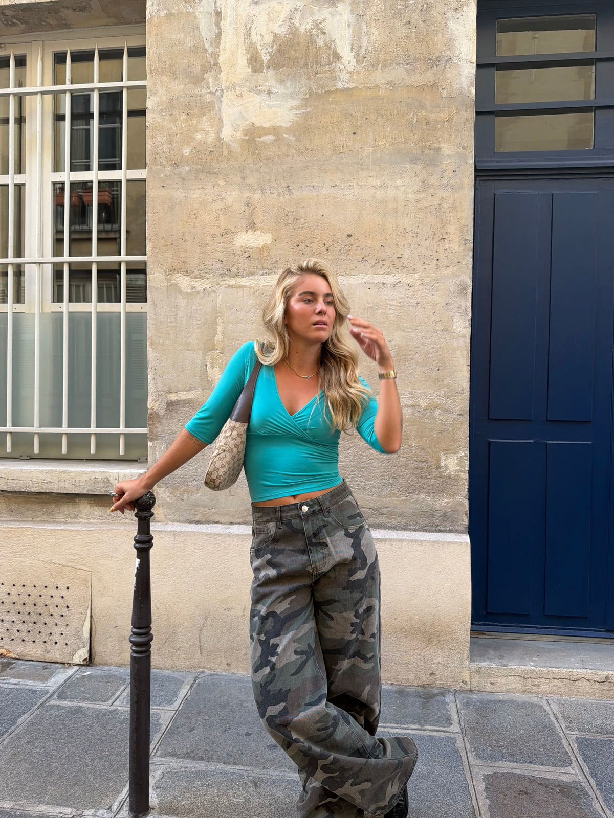 Calça Jeans Camuflada