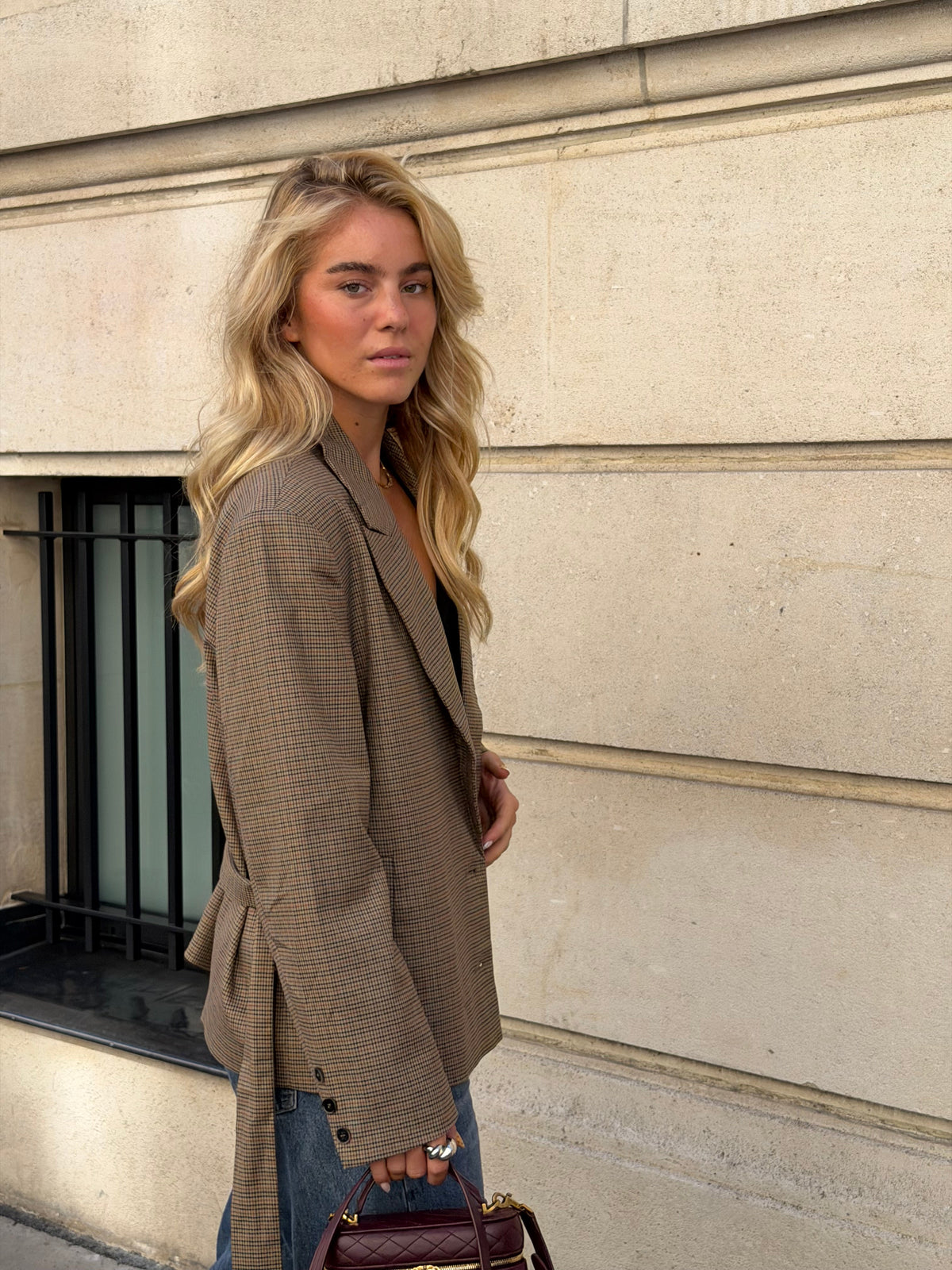 Blazer de cuadros Ella