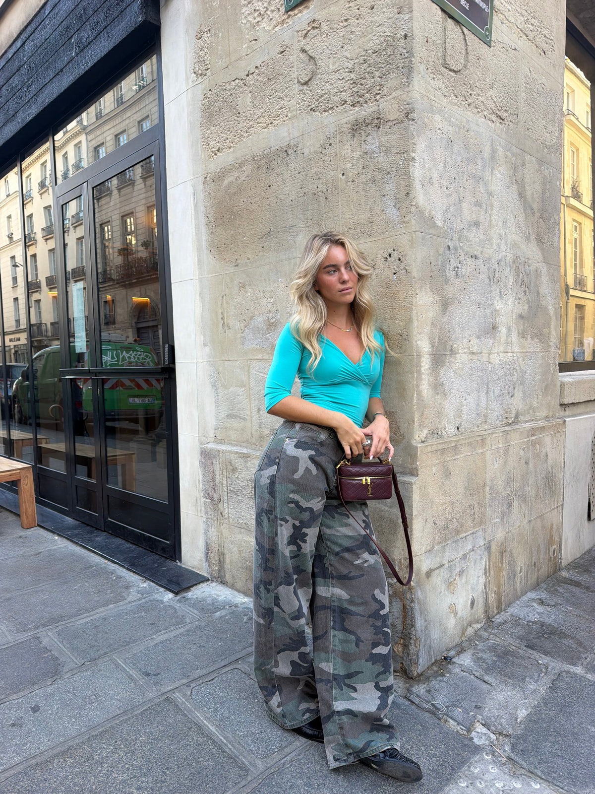 Pantalones vaqueros de camuflaje