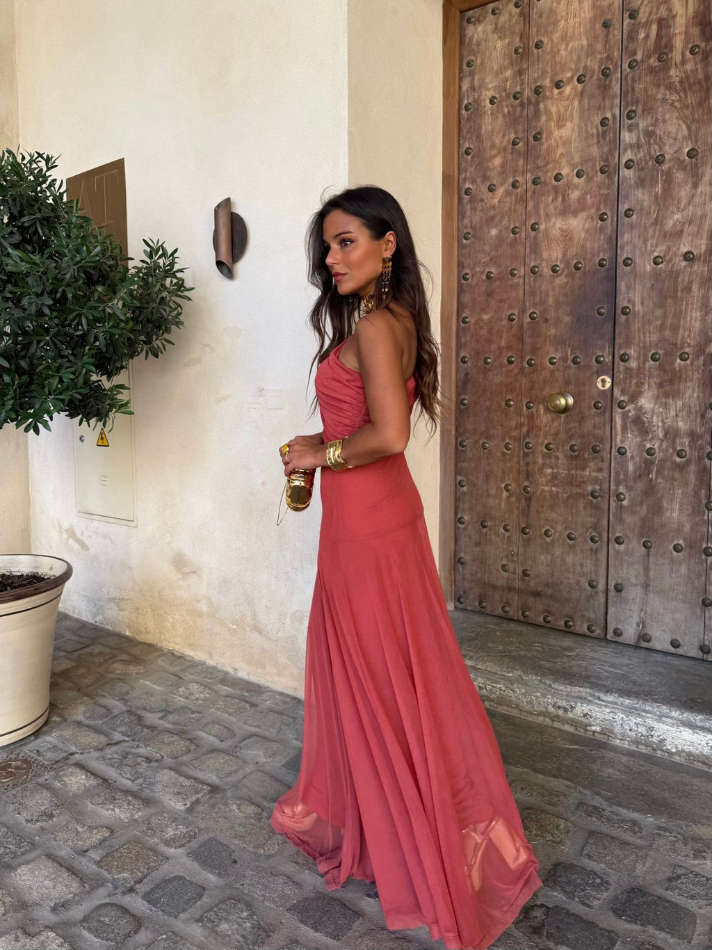 Vestido de Toledo rosa